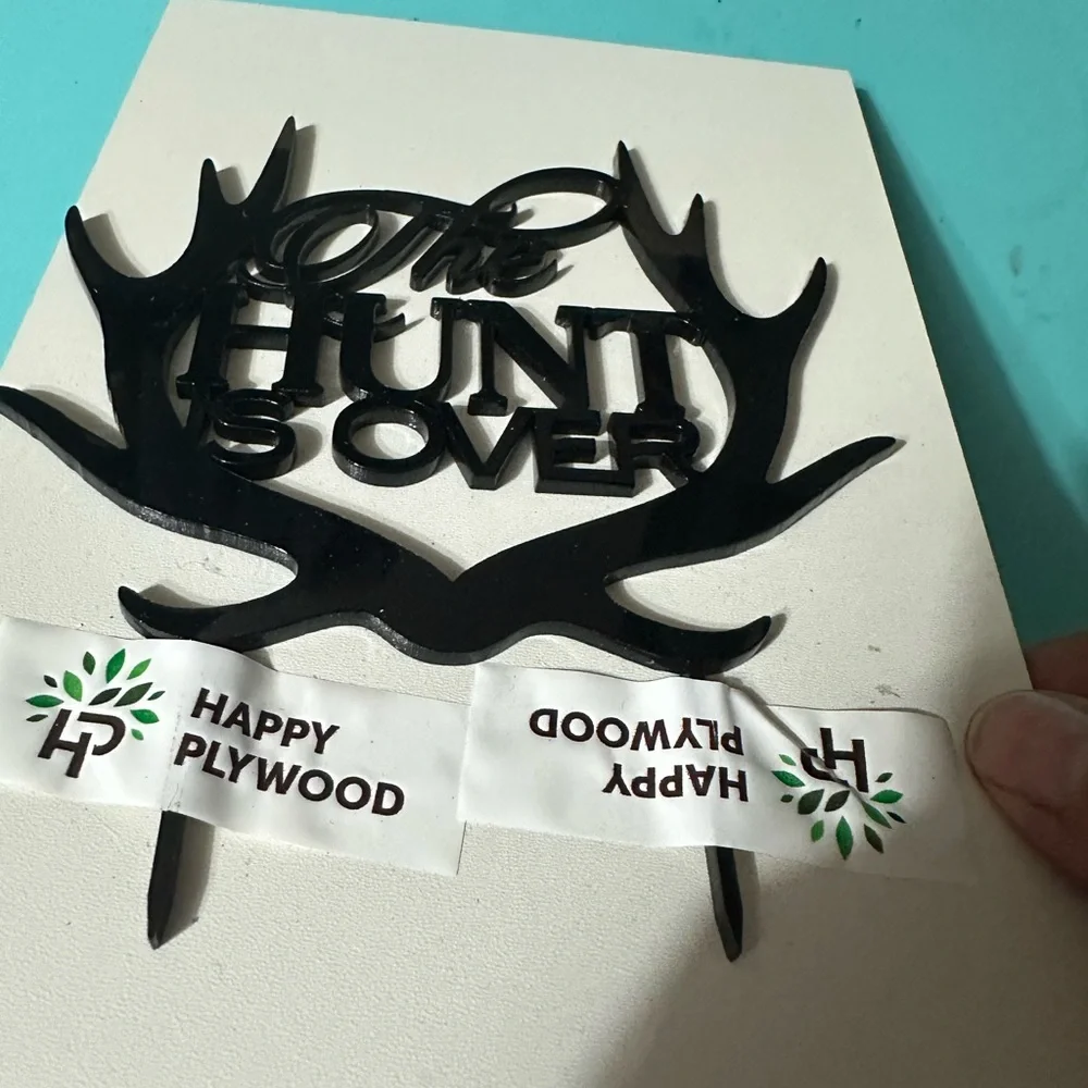 Black Antler cake topper